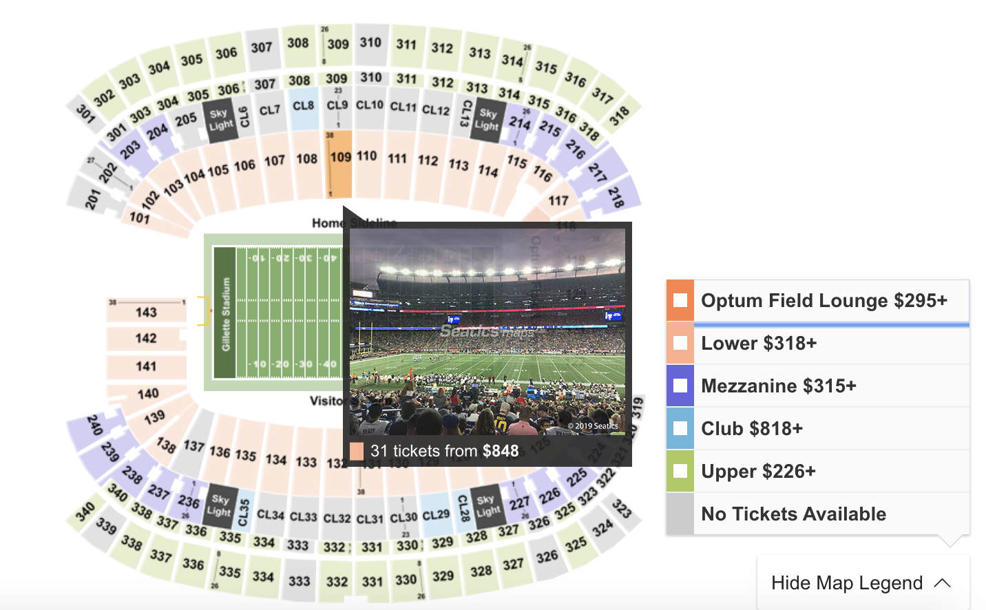 dinosaur gillette stadium tickets